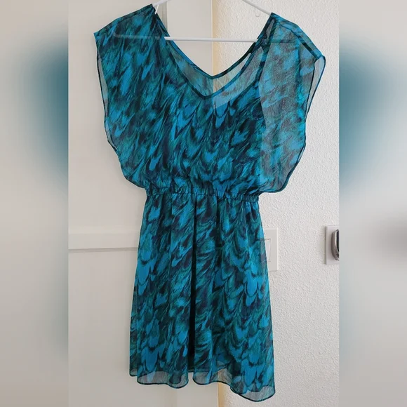 express blue slip dress Melrose Dress